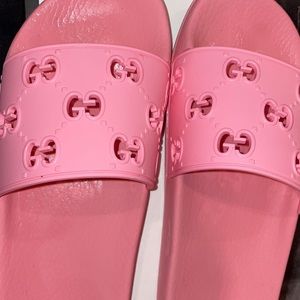 Pink Gucci Slides